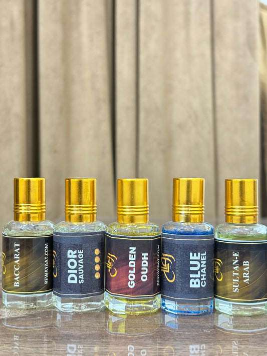 Royal Attar Deal – 5 Bottles (12 ML Each)
